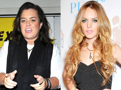 Rosie O'Donnell, Lindsay Lohan Rosie O'Donnell, Lindsay Lohan